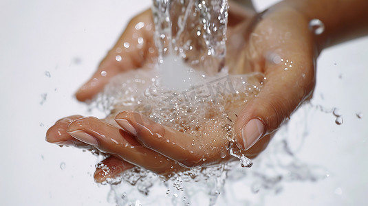 高清流水洗手的摄影3图片