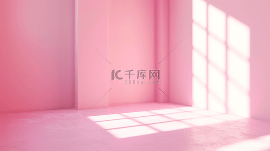 粉色空间阳光照射墙面上的背景1