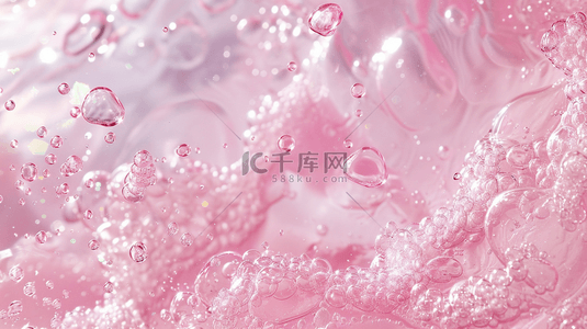 粉色液体气泡简约纹理背景14