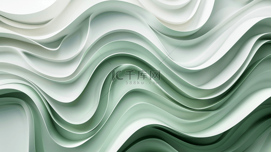 绿色折叠曲线纹理背景13