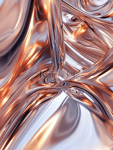 金属质感玫瑰背景图片_玫瑰金流体金属质感纹理背景1