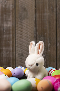 兔子彩蛋复活节图片