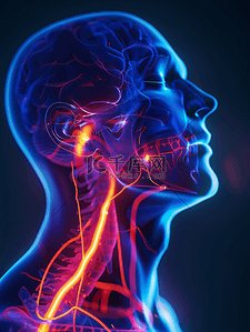 生病卧床背景图片_三叉神经痛医疗照片