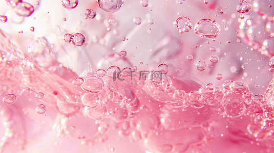 医简约背景图片_粉色液体气泡简约纹理背景20