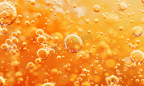 水水珠摄影照片_橙子气泡水橙色