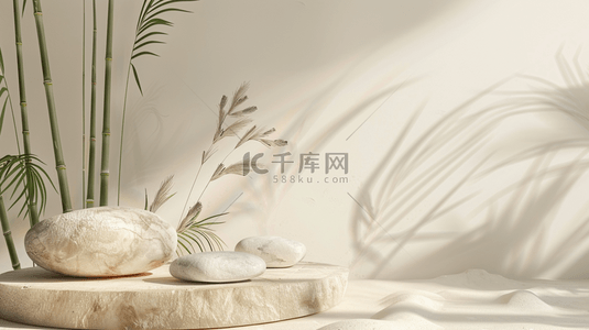 中式背景室内背景图片_白色简约中式风格室内绿竹的背景8