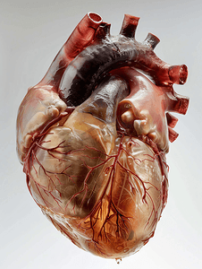心脏外部结构后下面观医疗照片