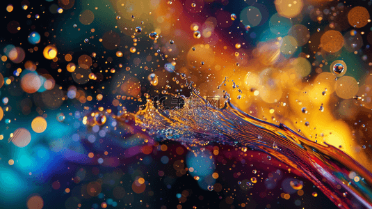 彩色水花飞溅背景图片_彩色水光水纹水珠飞溅的背景8
