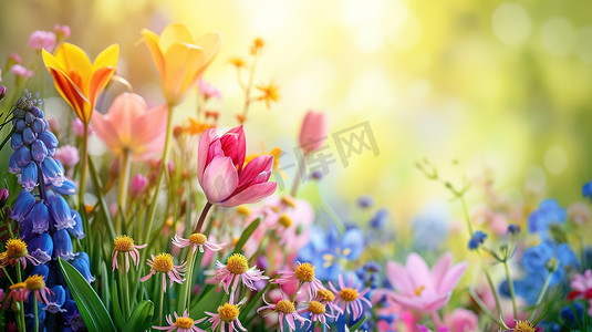 春天户外野花花朵的摄影15高清摄影图