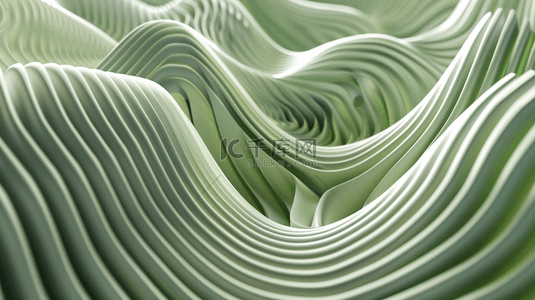绿色折叠曲线纹理背景9