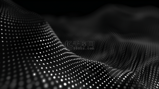 黑色商务质感背景背景图片_黑色科技感点状流体纹理背景3