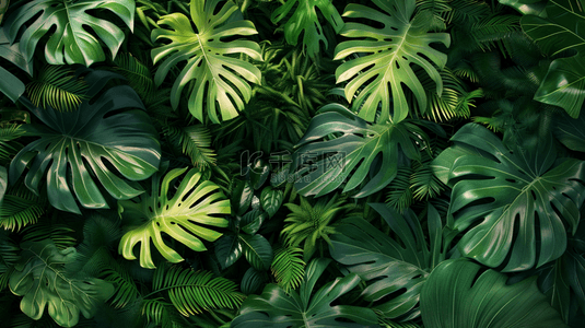 绿色热带植物绿植背景10