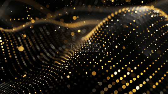 深色金光亮片网状线条纹理质感的背景14
