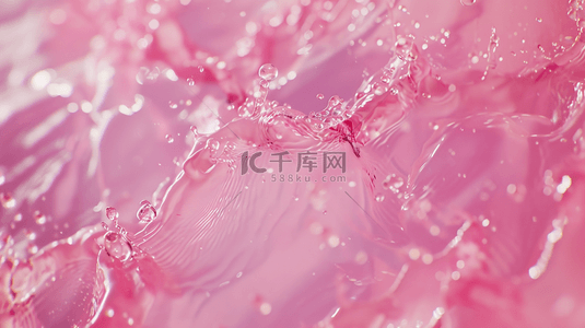 粉色液体气泡简约纹理背景5