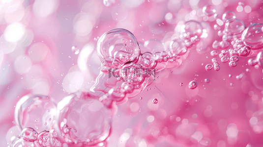 粉色液体气泡简约纹理背景18