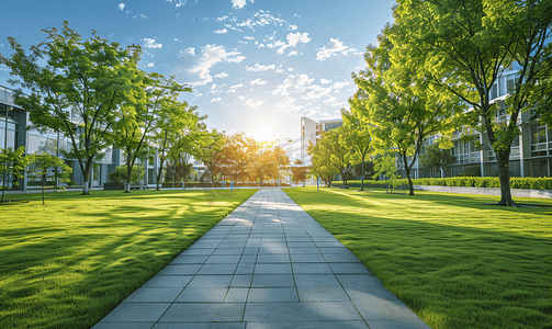 临平学校摄影照片_学校高考校园操场