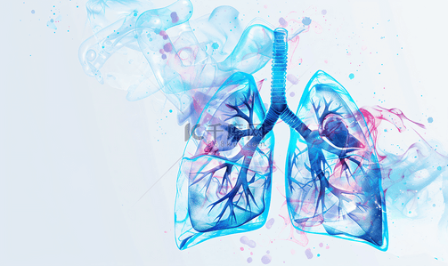 肺健康背景图片_肺呼吸内科