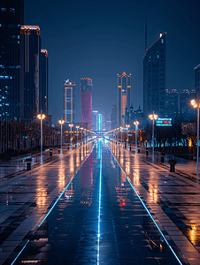 河南春晚摄影照片_郑州东城市夜景