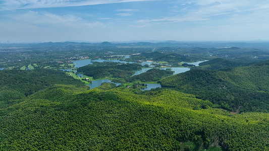 航拍自然风景祖国山河山河河流风光