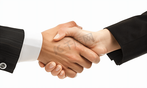 商务合作职业男女性握手