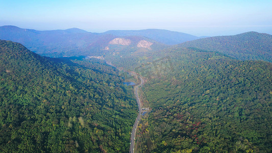 航拍祖国山河大山山脉自然风景