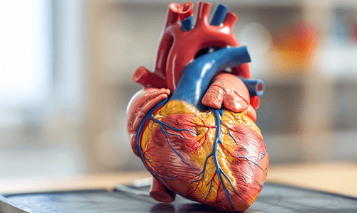 人体器官心脏摄影照片_心脏内部结构右心房医疗照片