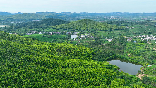 航拍唯美自然风景祖国山河田园风光