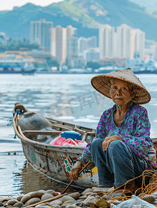 珠海十景之一珠海渔女