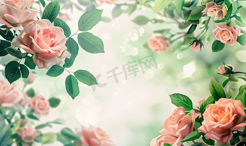 蔷薇花背景图