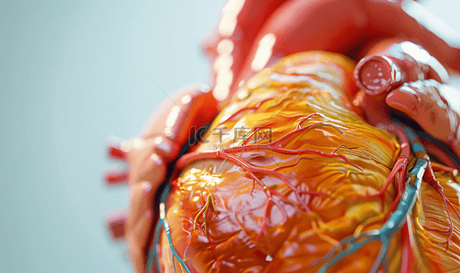 照片背景图片_心脏内部结构左心房医疗照片