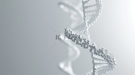 白色简约生物科技基因网状的背景9