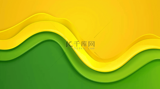 黄绿色双向色反差色渐变风抽象流动纹理背景