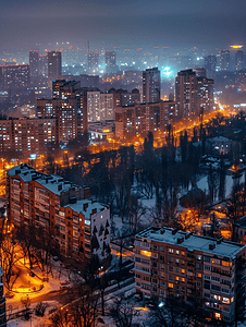 繁华的城市夜景