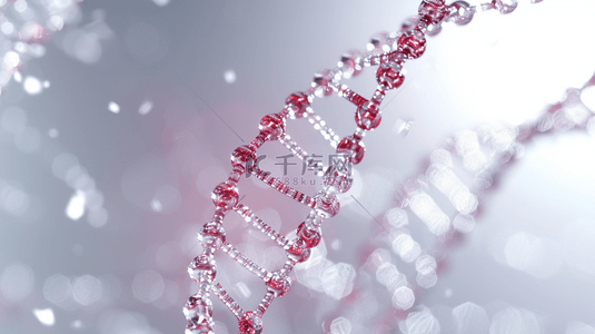 白色简约生物科技基因网状的背景8