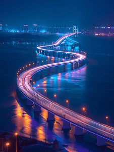 大连跨海大桥夜景