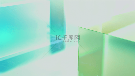 微软风背景背景图片_浅绿色毛玻璃渐变透明玻璃质感背景