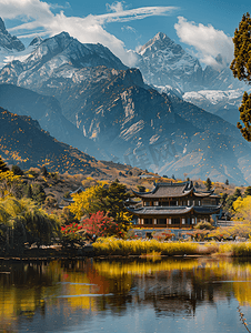 a4风景摄影照片_云南丽江市彝族自治县宁蒗泸沽湖里格岛