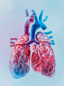 信息化线条摄影照片_心脏治疗呼吸内科