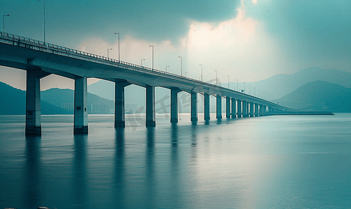 珠海摄影照片_港珠澳大桥珠港澳大桥