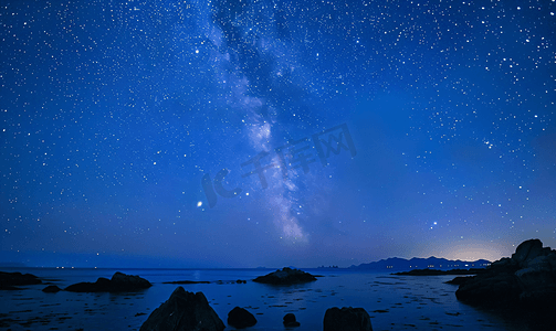 星空背景梦幻摄影照片_东极岛的星空