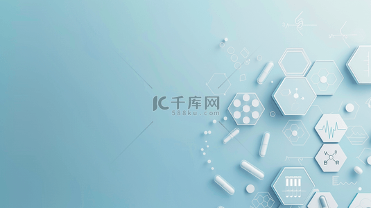 生命所系健康所托背景图片_通用医疗健康医疗科普背景