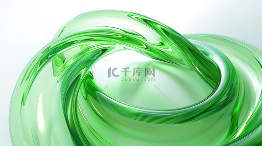 绿光漩涡环保新能源图片