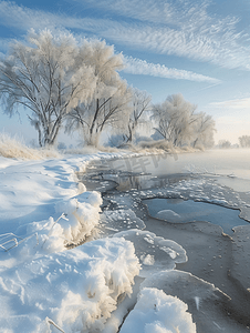 冬天的冰雪风景