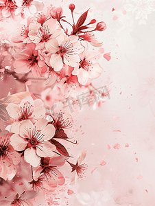 春天燕子踏青摄影照片_春天盛开的樱花