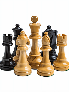 对垒摄影照片_国际象棋战略