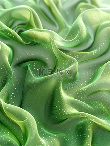 流动沙子状小颗粒绿色飘纱设计