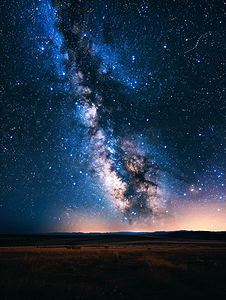 夜空中的星摄影照片_夜空中的银河