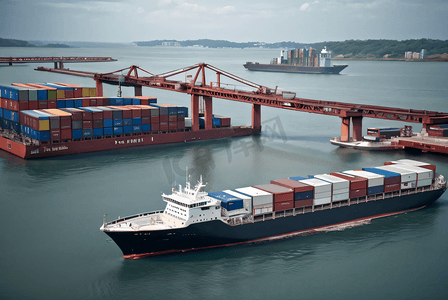 货物海上运输摄影照片_港口货物运输摄影配图3