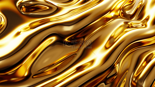 金色流光流线亮面质感纹理的背景
