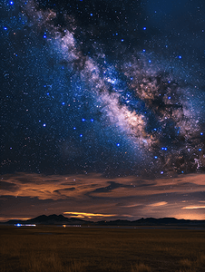 青海湖星空荒凉